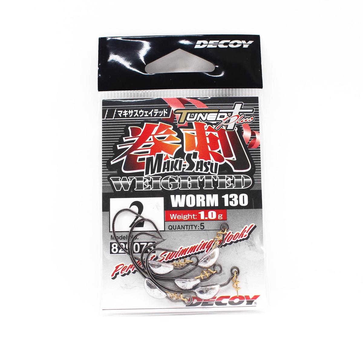 Decoy Worm 130 Maki Sasu Weighted Hook 1 gram Size 2 (9073)