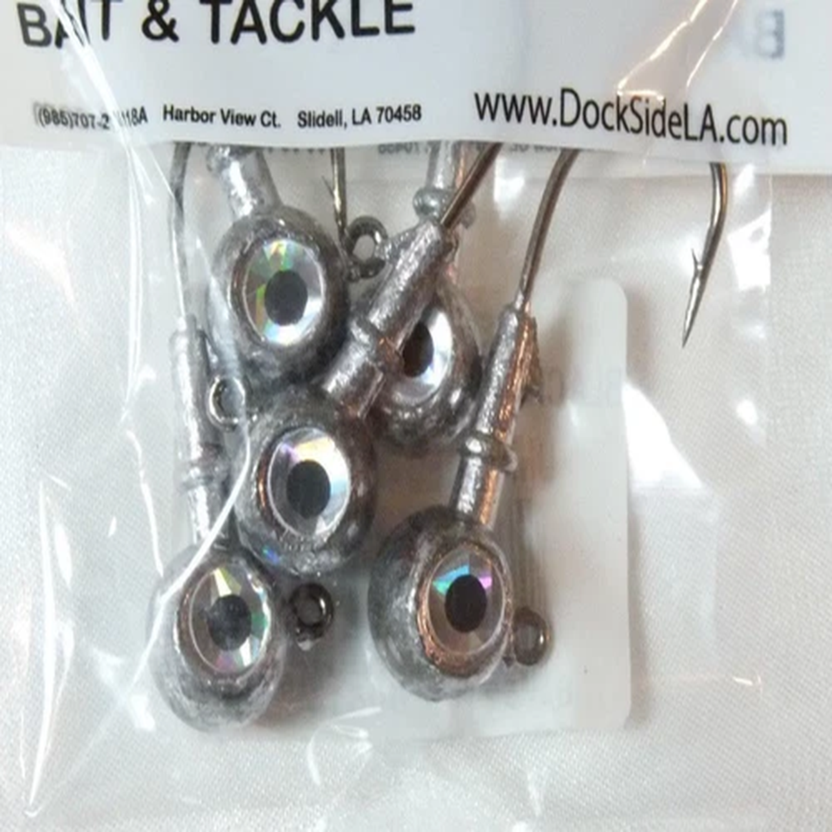 Dockside Black Platinum Saltwater Jig Head 5/16 oz. Fishing Tackle New