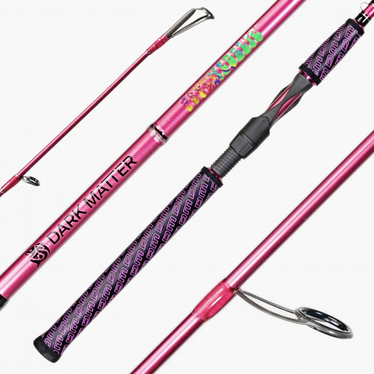 Dark Matter P7IS-MH-PINK Psychedelic Inshore Pink Spinning Rod 7' 10-17lb.
