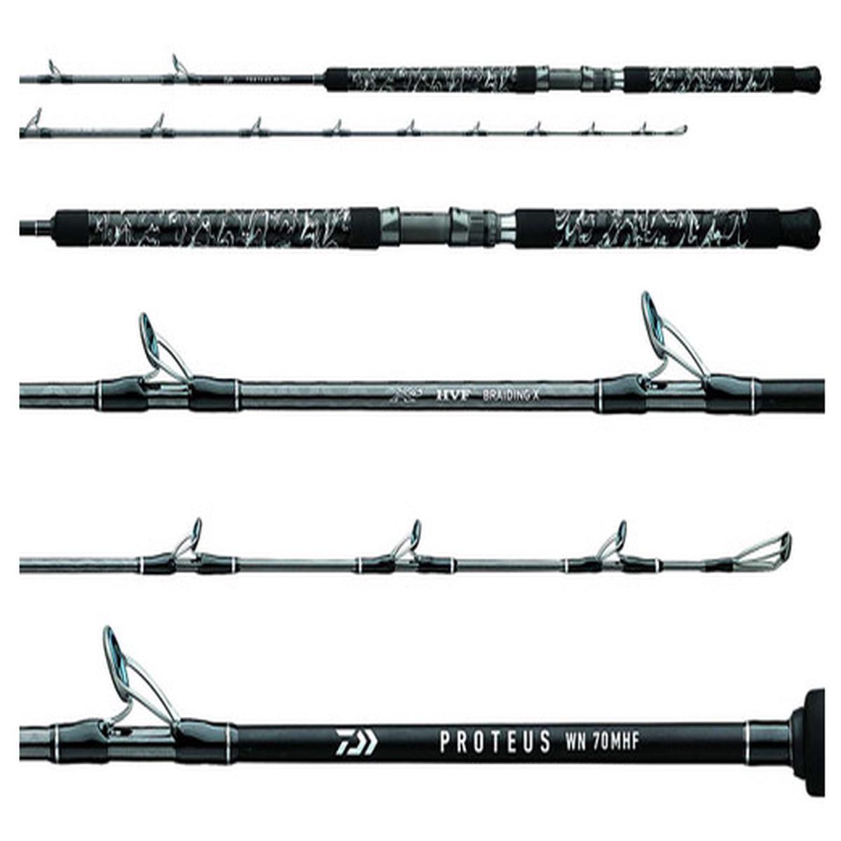 Daiwa PRWNC70HF Proteus WN Boat Rods, 7' Heavy Action, Fast Taper
