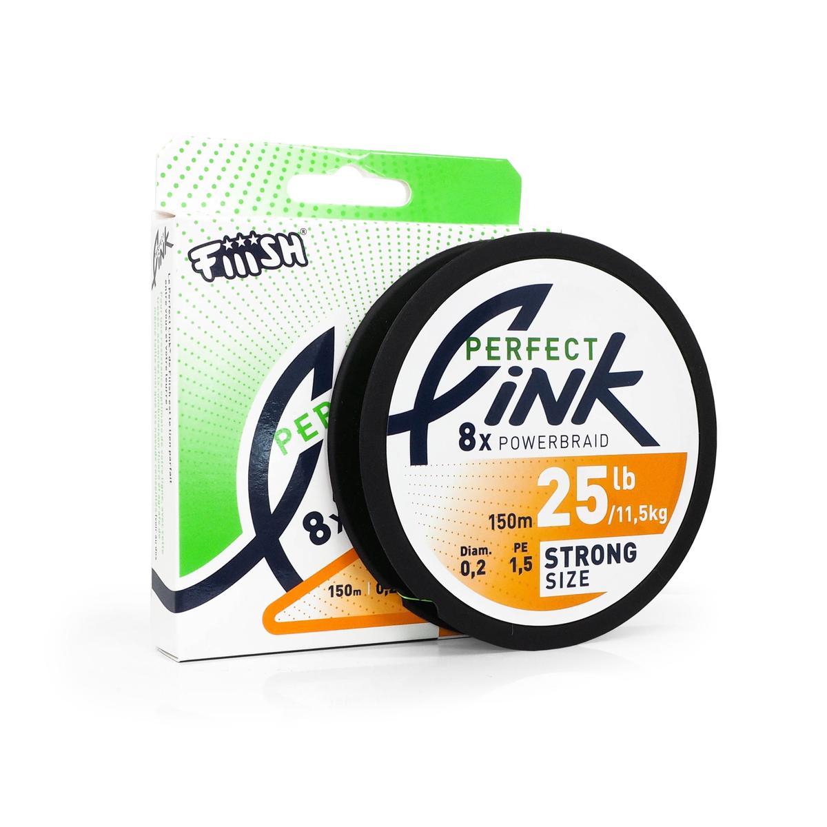 Fiiish Perfect Link 8x Powerbraid 150m Fluo Green