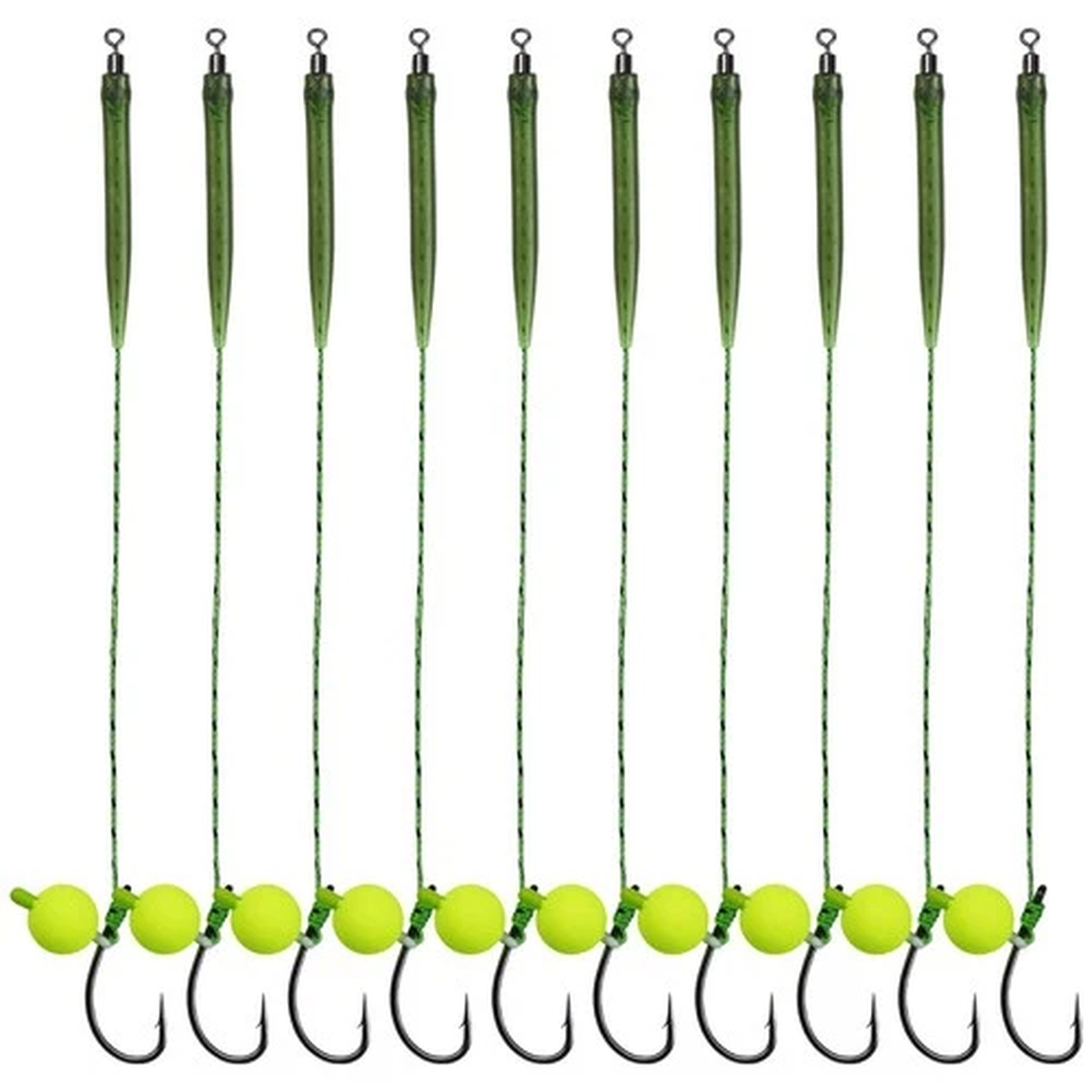 Hair Rigs Fishing Gear with Braided Thread Line, Carp Fishing Hooks Size 2/4/