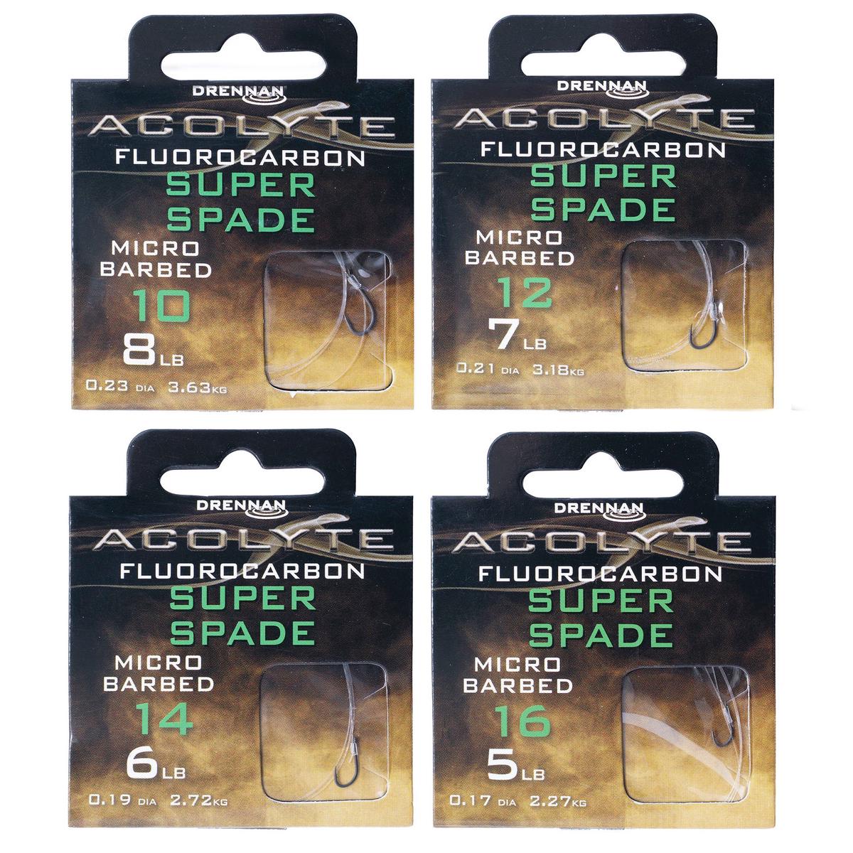Drennan Acolyte Super Spade Hooks to Fluorocarbon
