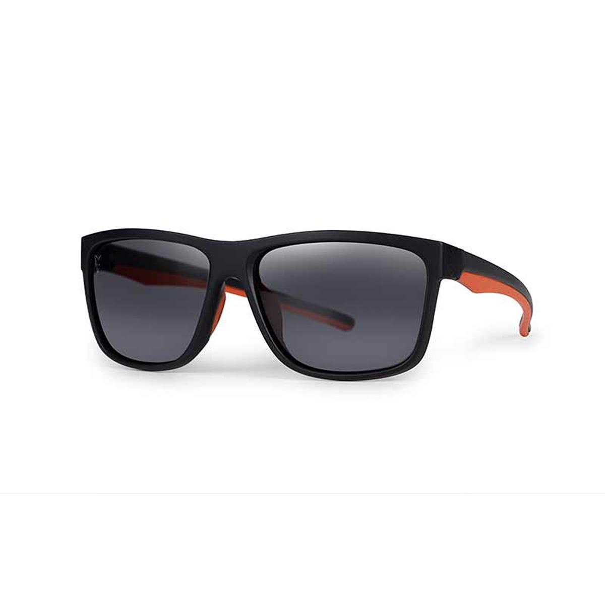 Fox Collection Black Orange Shades - Brown Lens