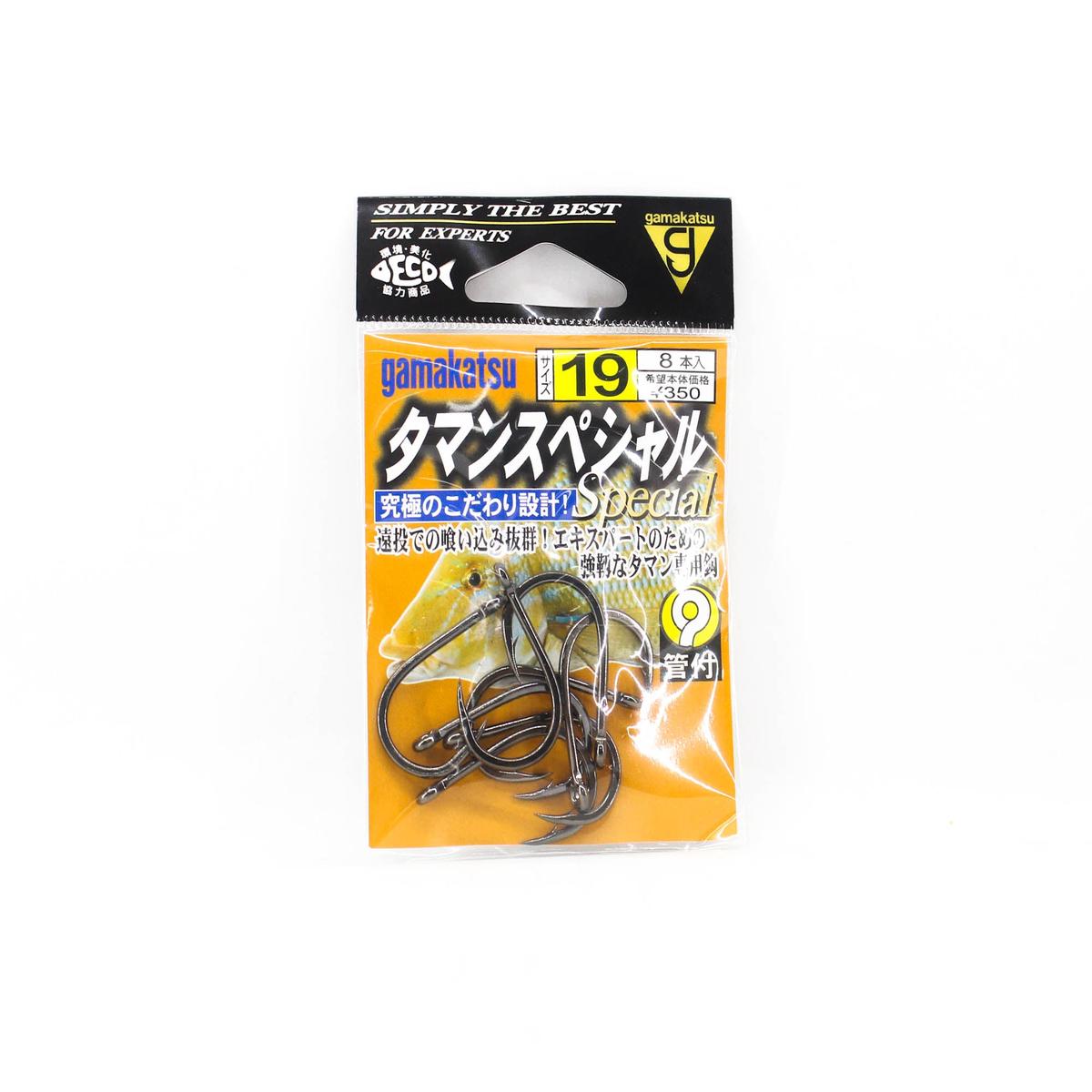 Gamakatsu 67141 Taman Special Hook NS Size 19, 8 Per Pack (4033)