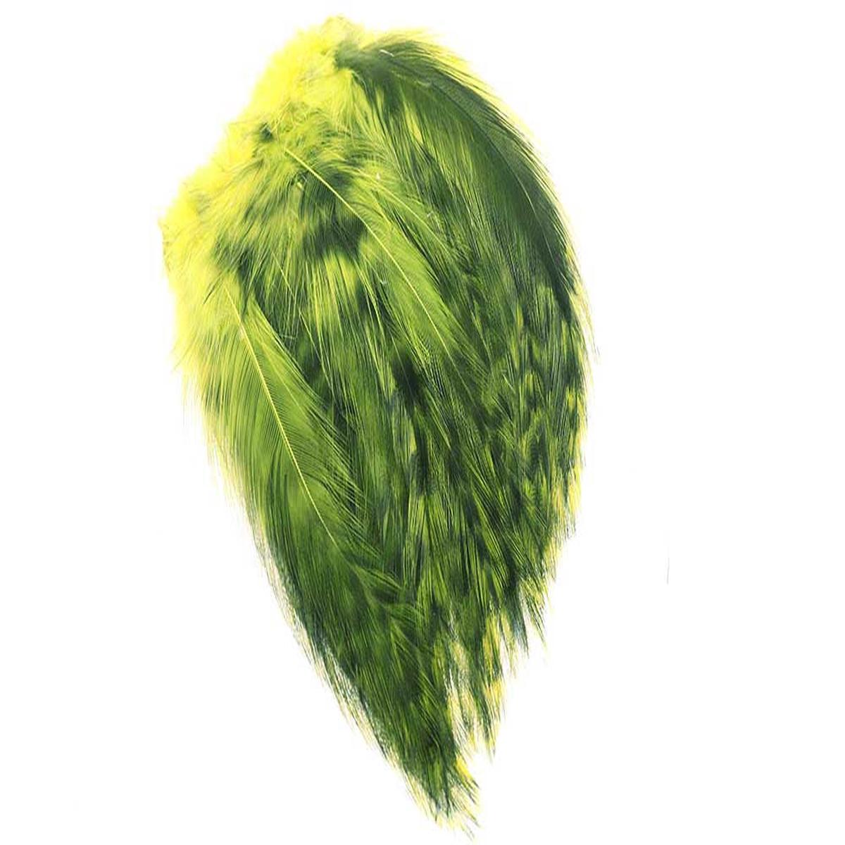 Rooster Hackles Grizzly - Olive
