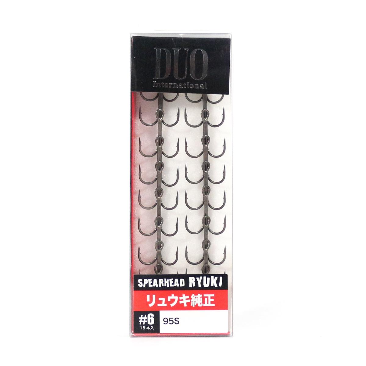 Duo Treble Hooks Ryuki Original Size 6, 18 piece per pack #6 (9930)