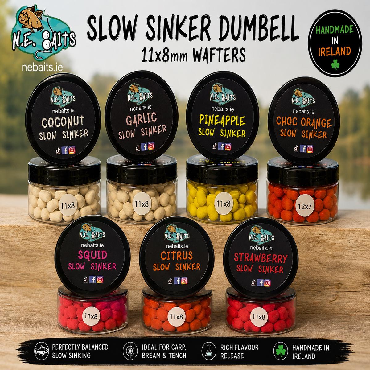 N.E Baits Slow Sinker Dumbell 11x8mm