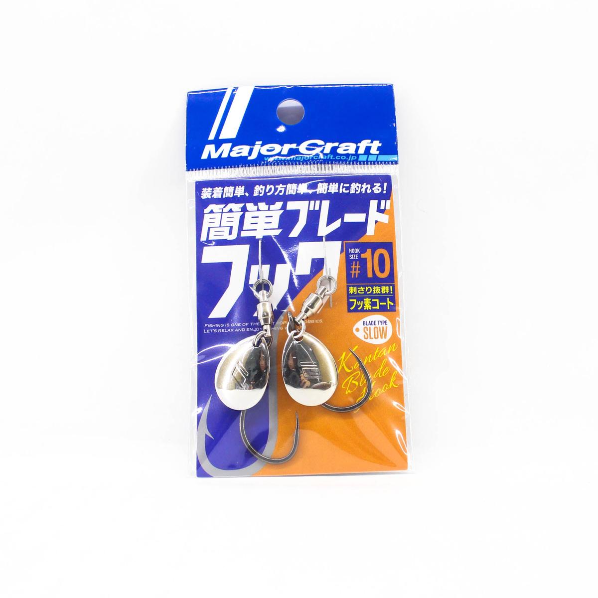 Major Craft Blade Single Hook Tpe Slow Size 10/S #002 Silver (3810)