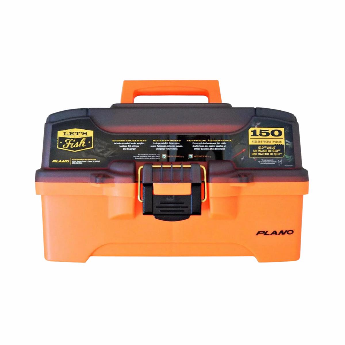 Plano Orange Tackle Box with 150 Pieces