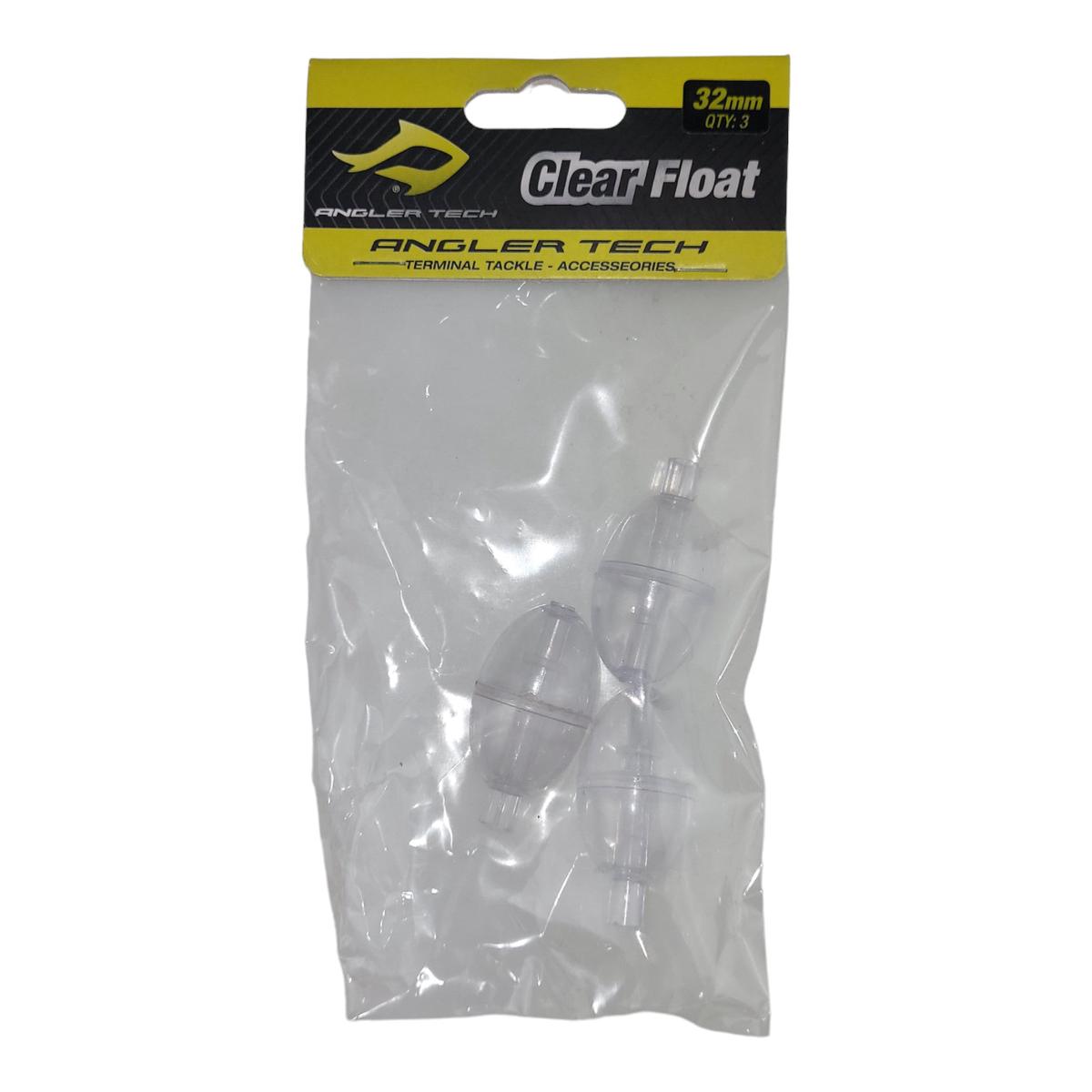 Angler Tech Clear Float 32mm 3pk