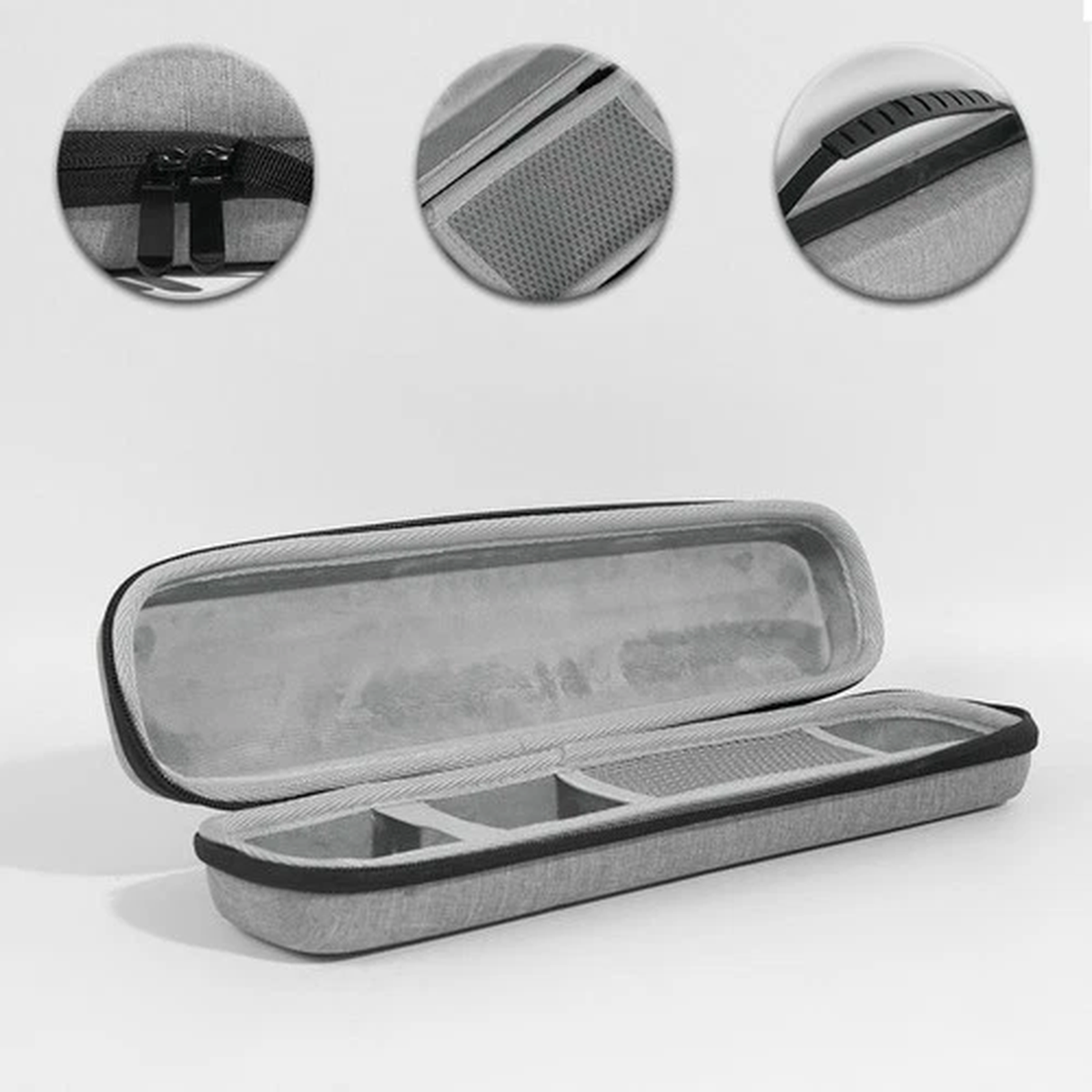 EVA Hard Fishing Bag Zipper Carrying Case Fishing Pole Reel Gear Storage Bag