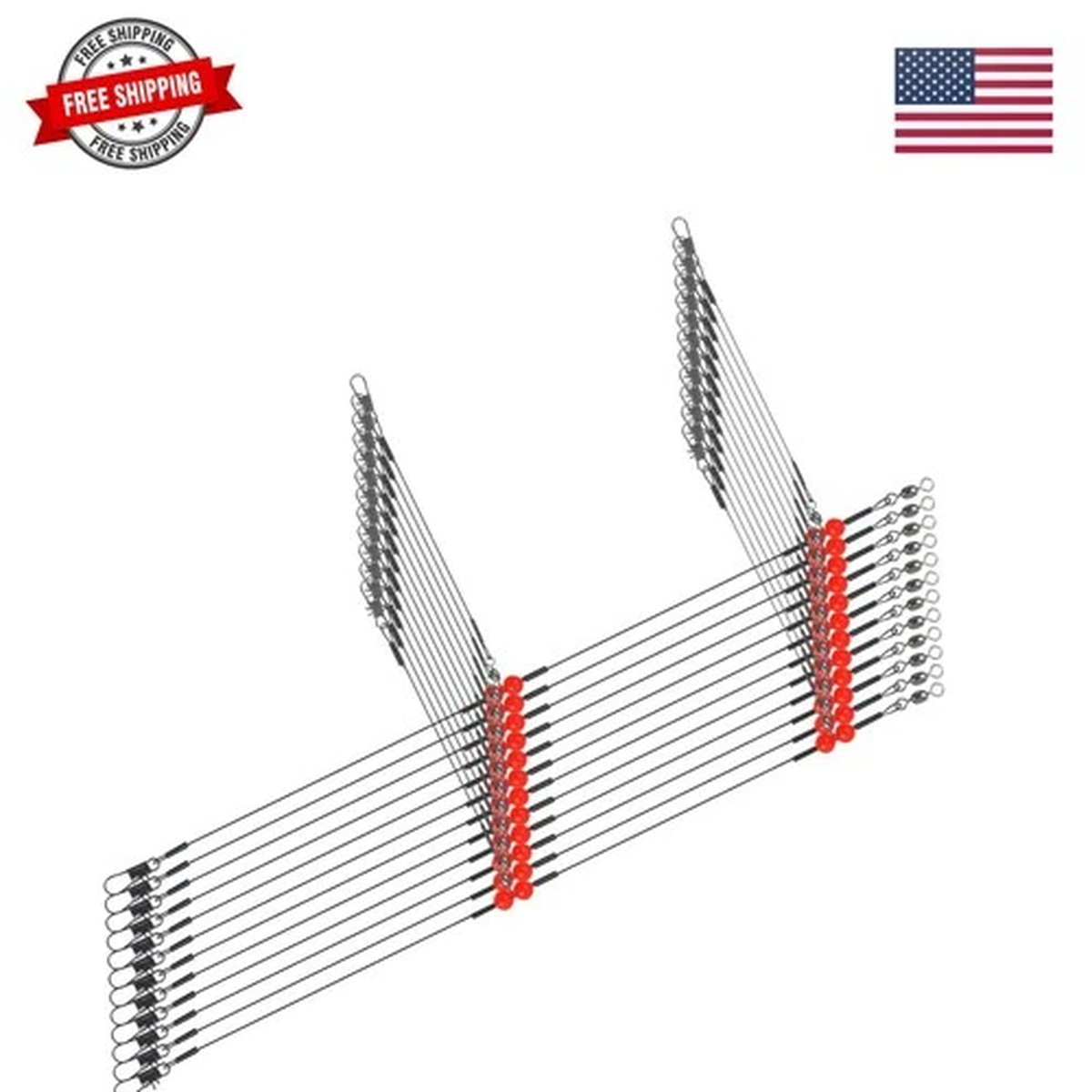 Fishing Leaders Saltwater Tackle Surf Fishing Rigs High Strength Steel Fishin...