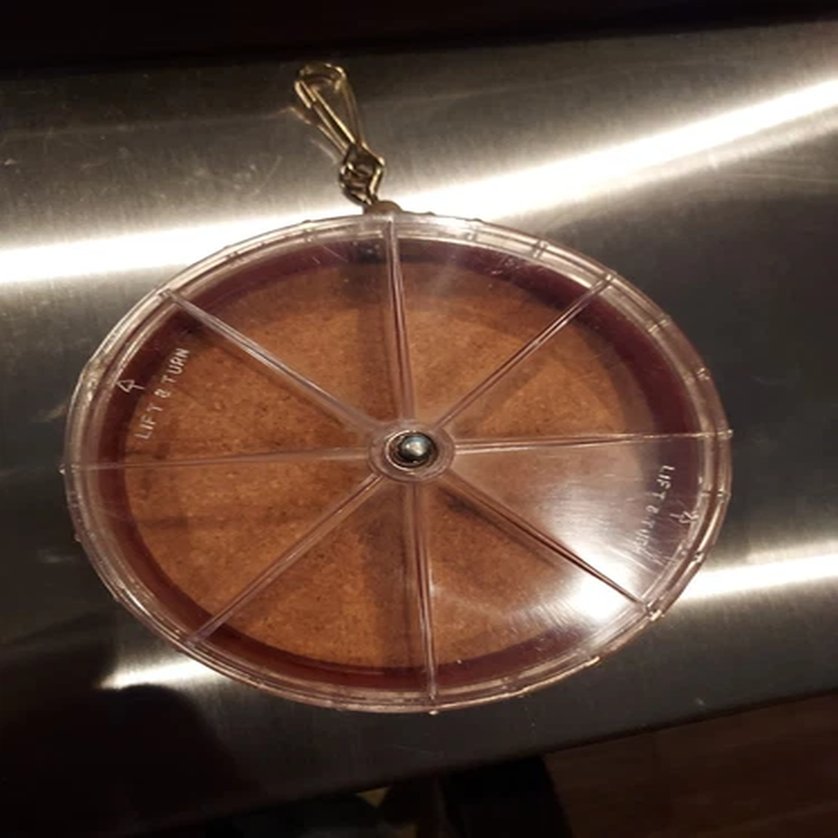 vintage 5 inch south bend round fly/tackle organizer, new