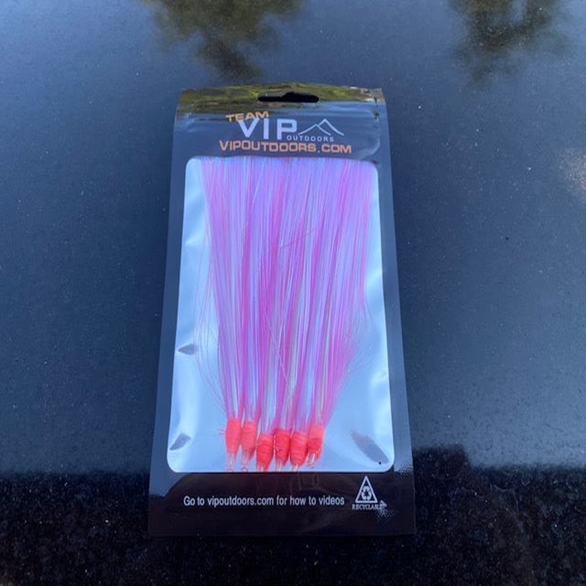 VIP Custom "Pink" Tube Flies (6 pack)