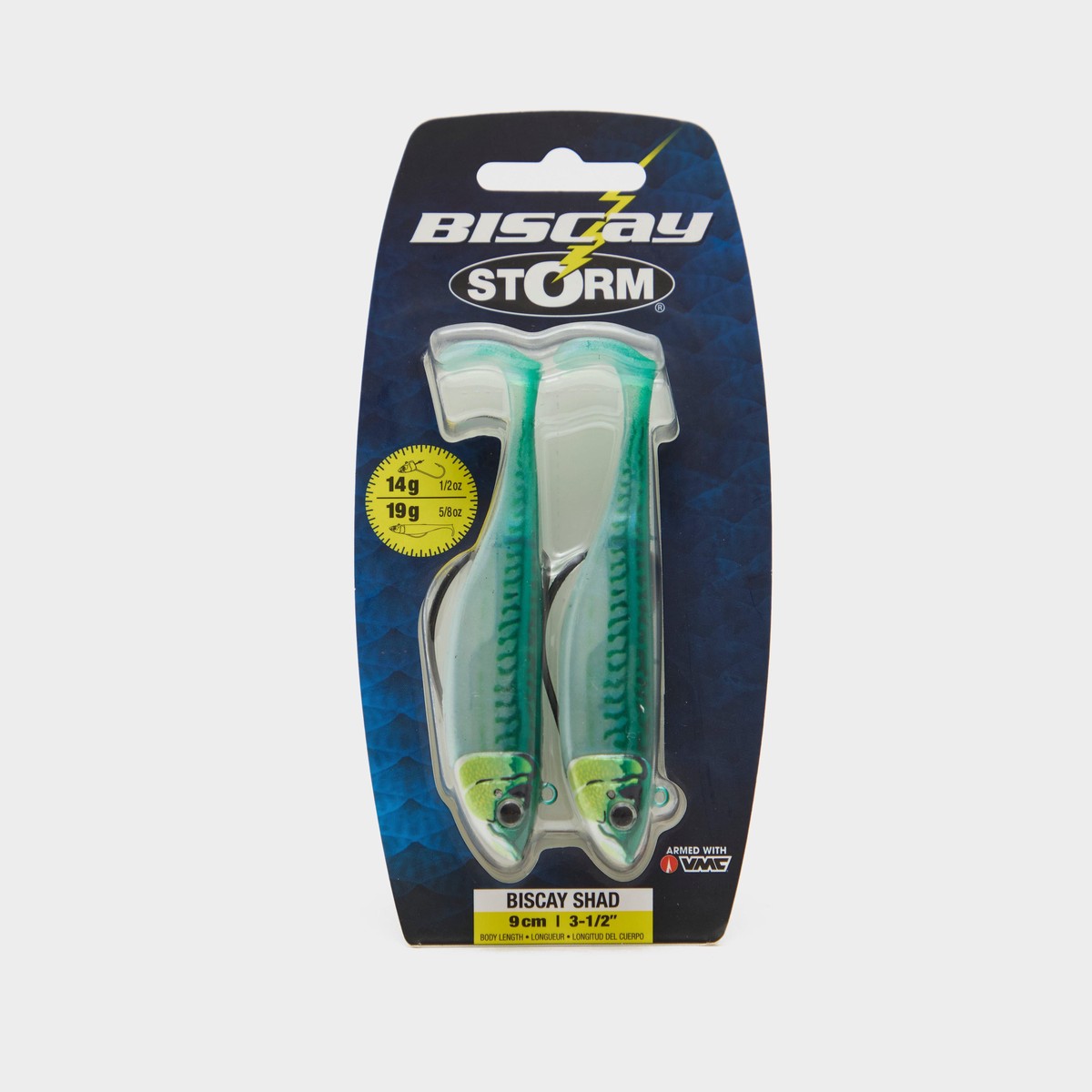 360GT Biscay Shad Mounted Green Mackerel 2 Pack
