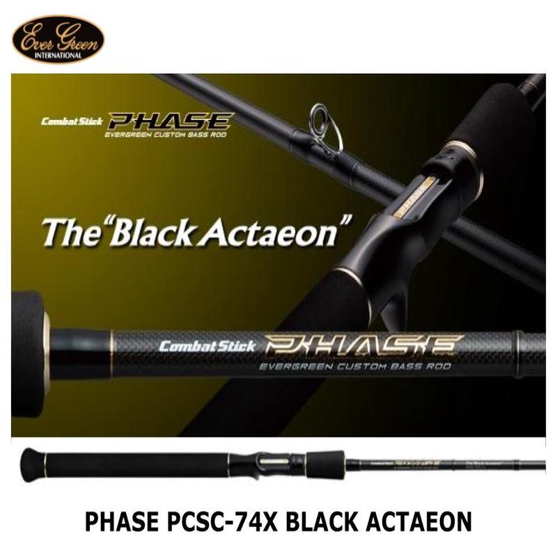 Evergreen Phase Baitcasting PCSC-74X Black Actaeon