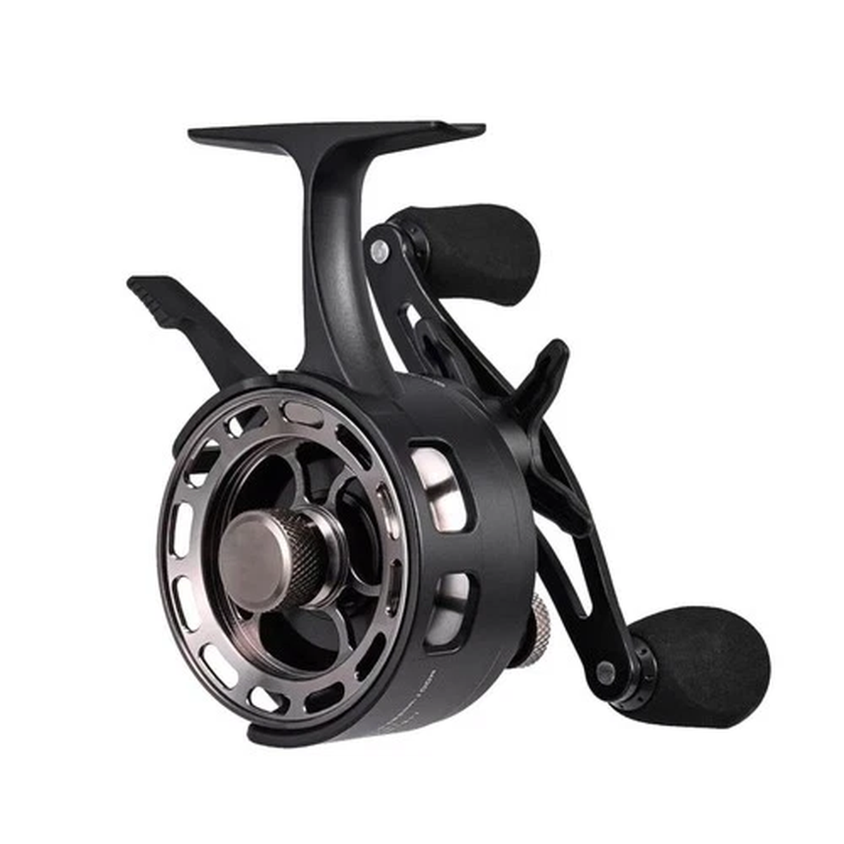 3.2:1 Gear Ratio 3+1 Bearing Inline Ice Fishing Reel with Magnetic Drop System