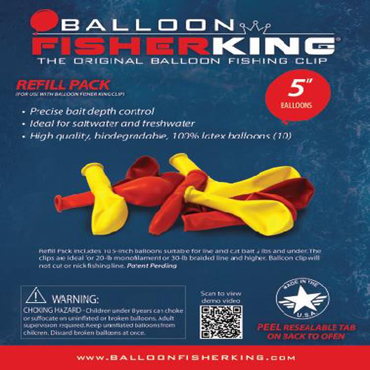 Balloon Fisher King Latex Balloon Refill Pack