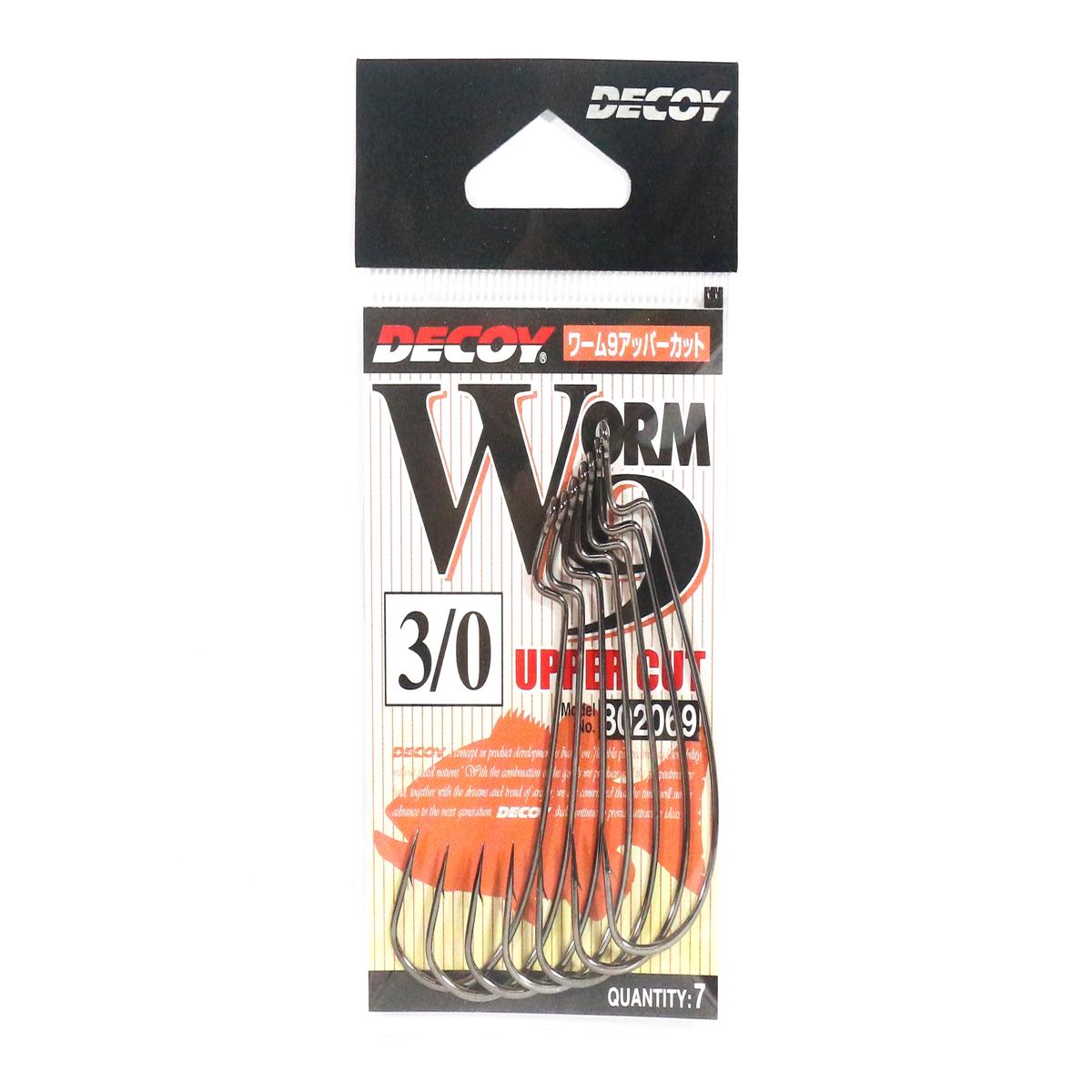Decoy Worm 9 Upper Cut Worm Hooks Size 3/0 (2069)