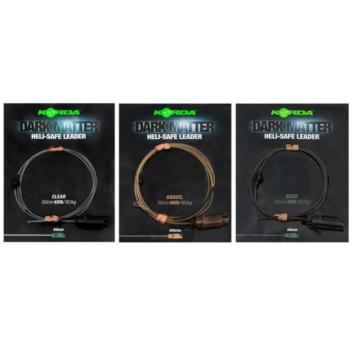 KORDA Dark Matter Leader Hell Safe 40lb 50cm