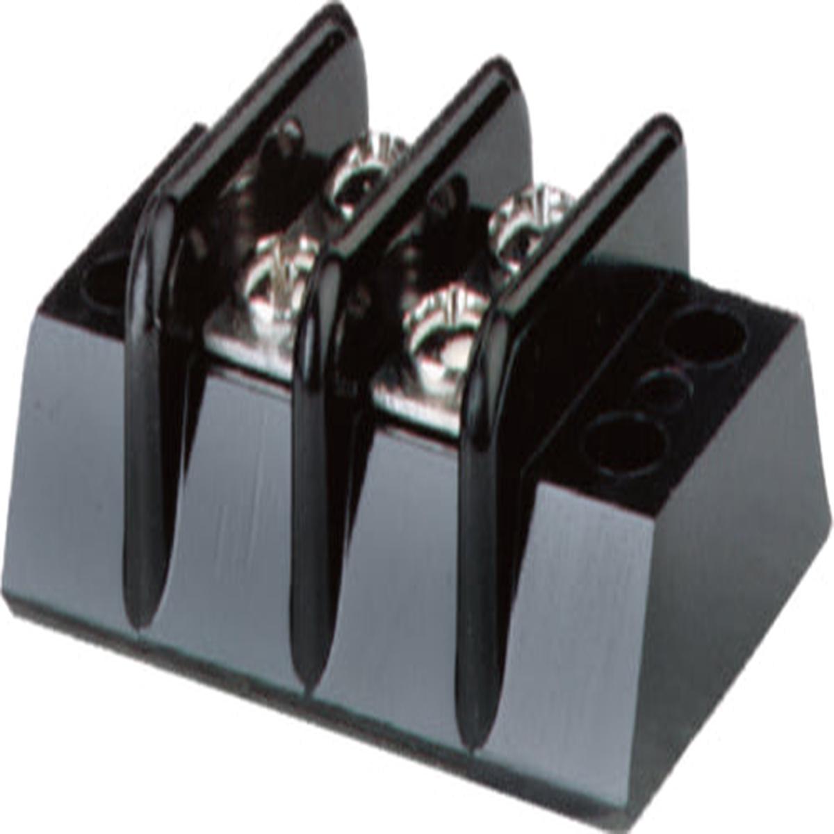 Blue Sea Ind. Terminal Black Connector 30 Amp. - 2 Circuit 2502.