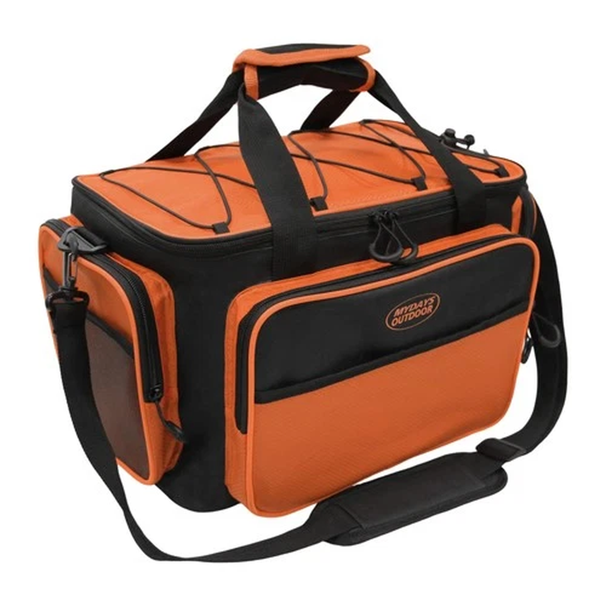 MYDAYS Outdoor Fishing Tackle Bag: Saltwater/Freshwater Padded Carry (No Trays)