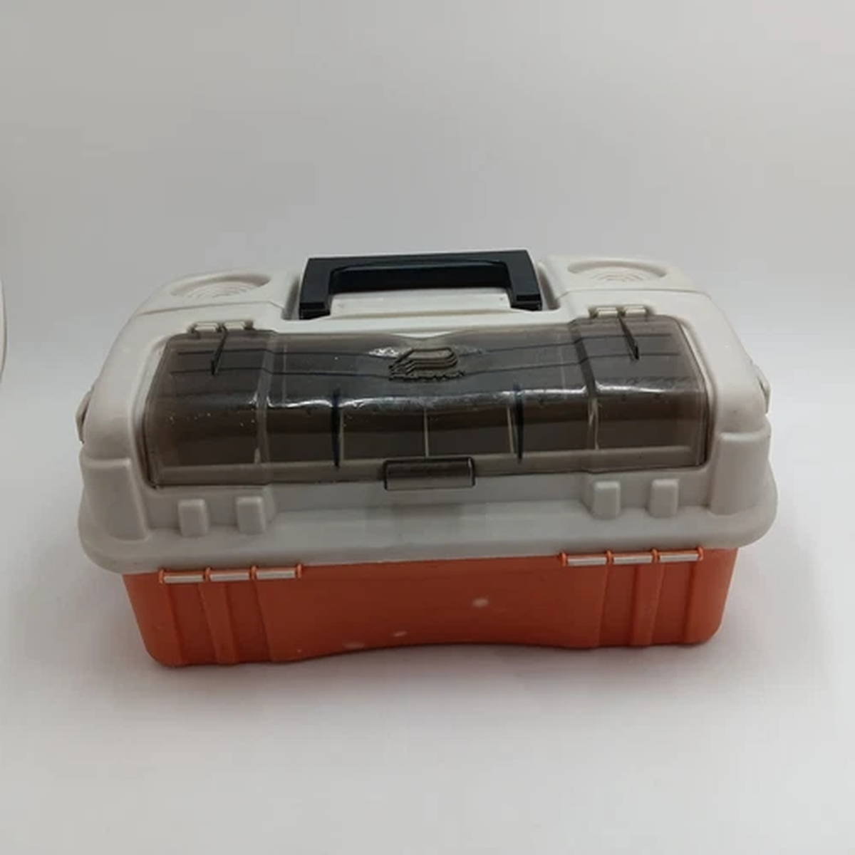 Plano Flipsider Three Tray Case Tackle Box 7603 Gray Orange Boating Fishing Gear