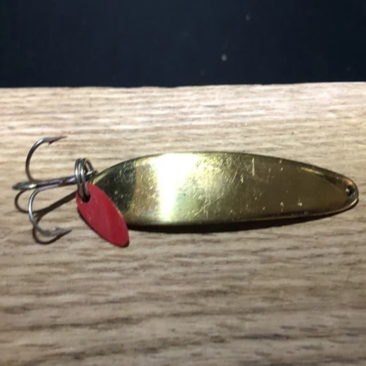 Gold Colored Casting Spoon with Teaser Tab