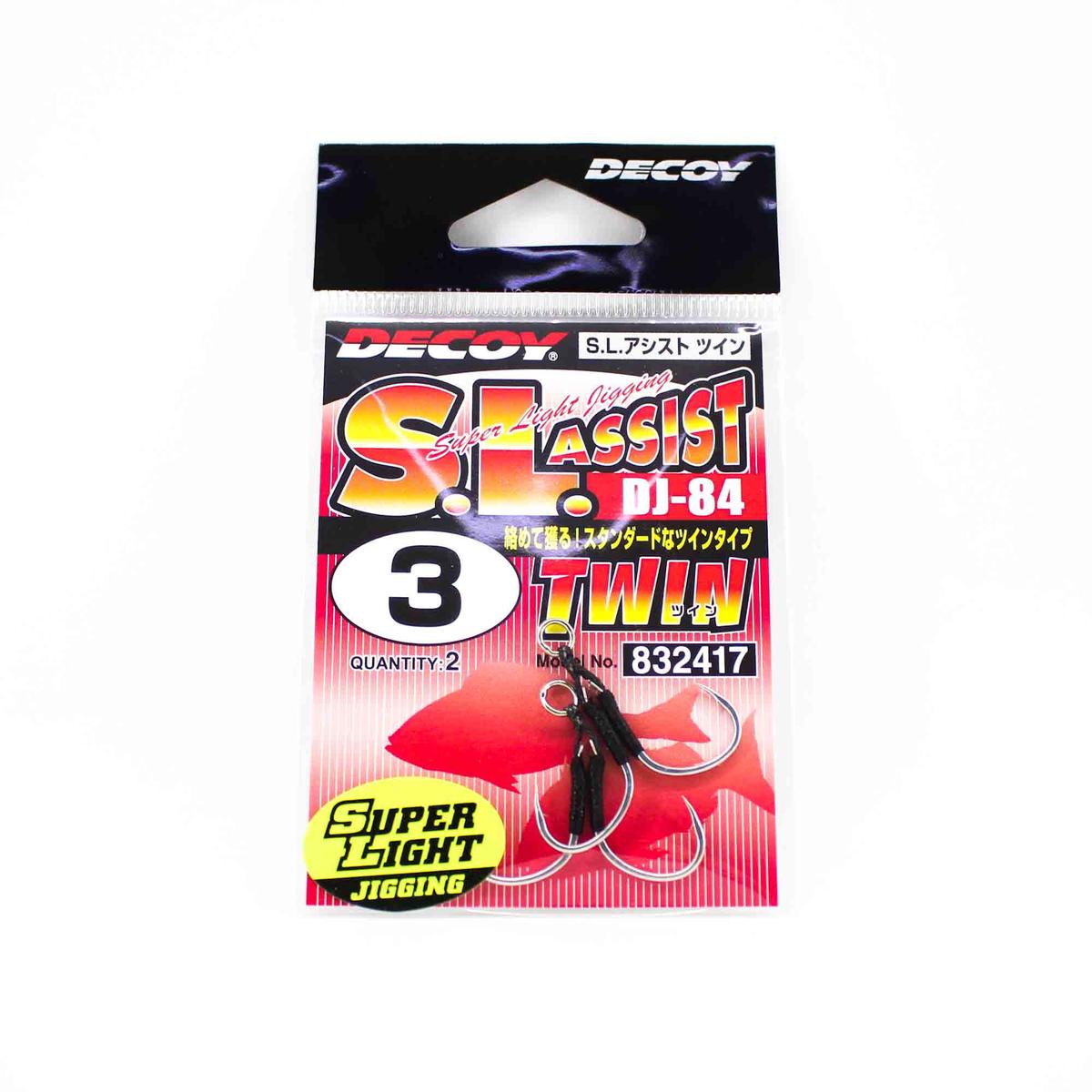 Decoy DJ-84 SL Super Light Twin Assist Hooks Size 3 (2417)
