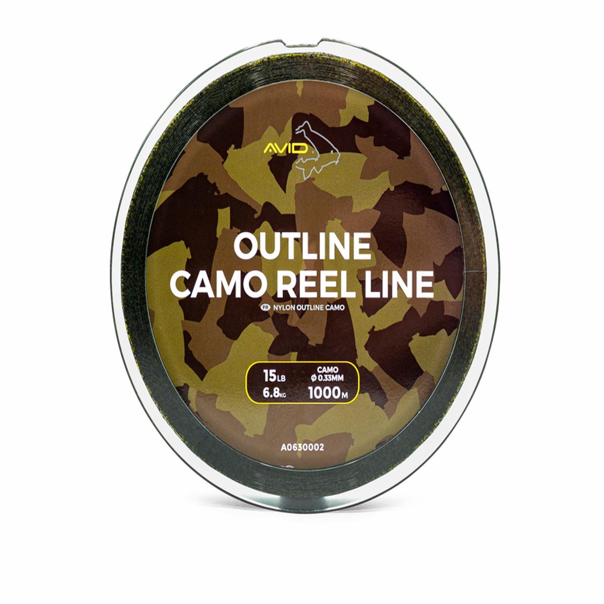 Avid Outline Camo Reel Line 12lb 5.4kg 0.33mm 1000m spool
