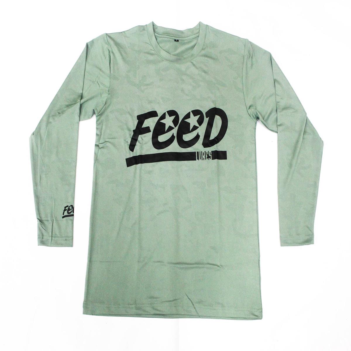 Feed T-Shirt Dry Fit Long Sleeve Size 3XL Hunter Green (2181)