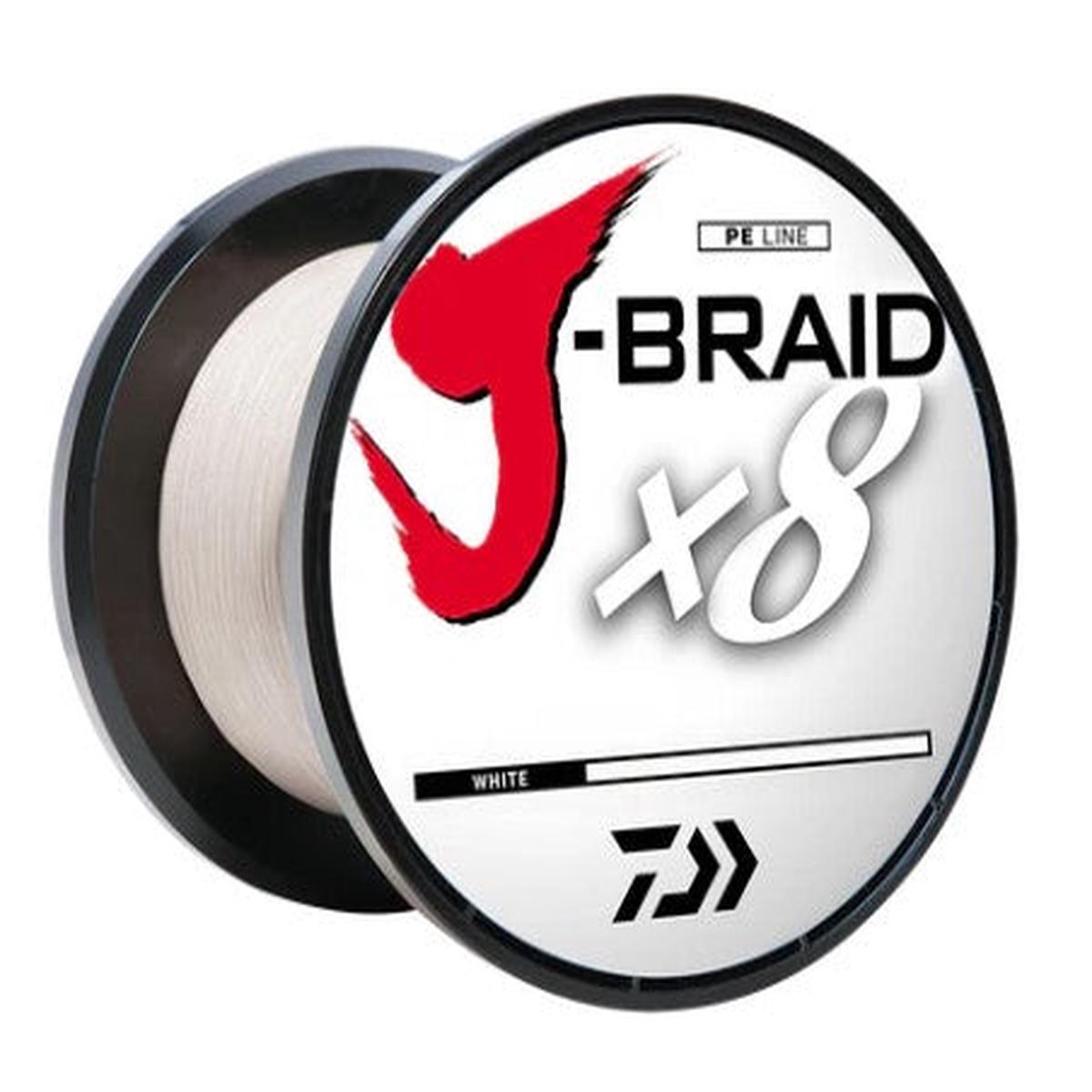 Daiwa Bulk J-Braid X8 65lb 3300YDS White Braided Line
