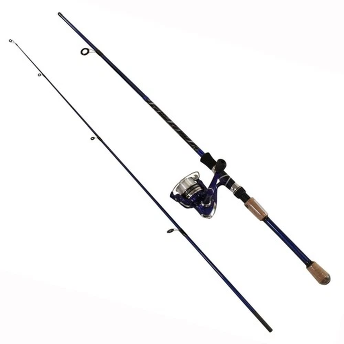 OKUMA FNX-70-40BL Fin-Chaser Spinning Combo, 40 Reel Size, 7' Length, 2 Piece,