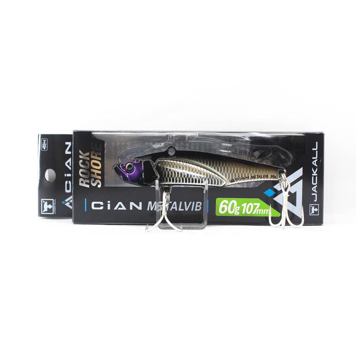 Jackall Cian Metal Vib 60 grams Sinking Lure Hirasu Black (0450)