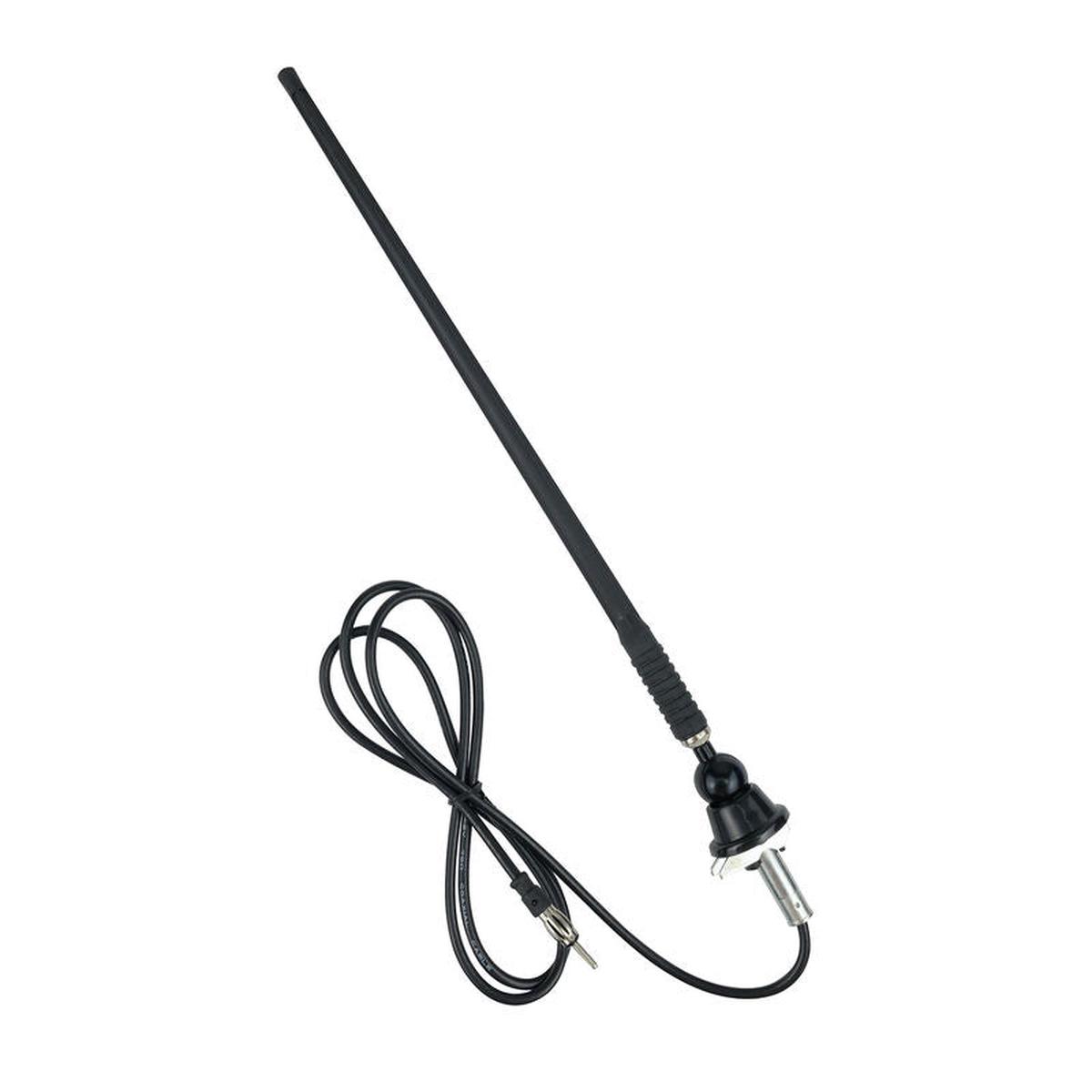 Jensen Top/Side Mount Mast AM / FM Stereo Antenna 14.5" Inch - Black.