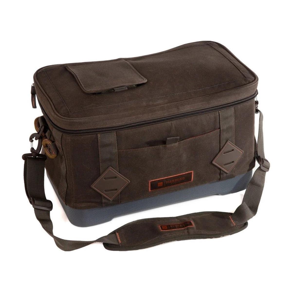 Fishpond Hailstorm Waxed Canvas Soft Cooler - Peat Moss