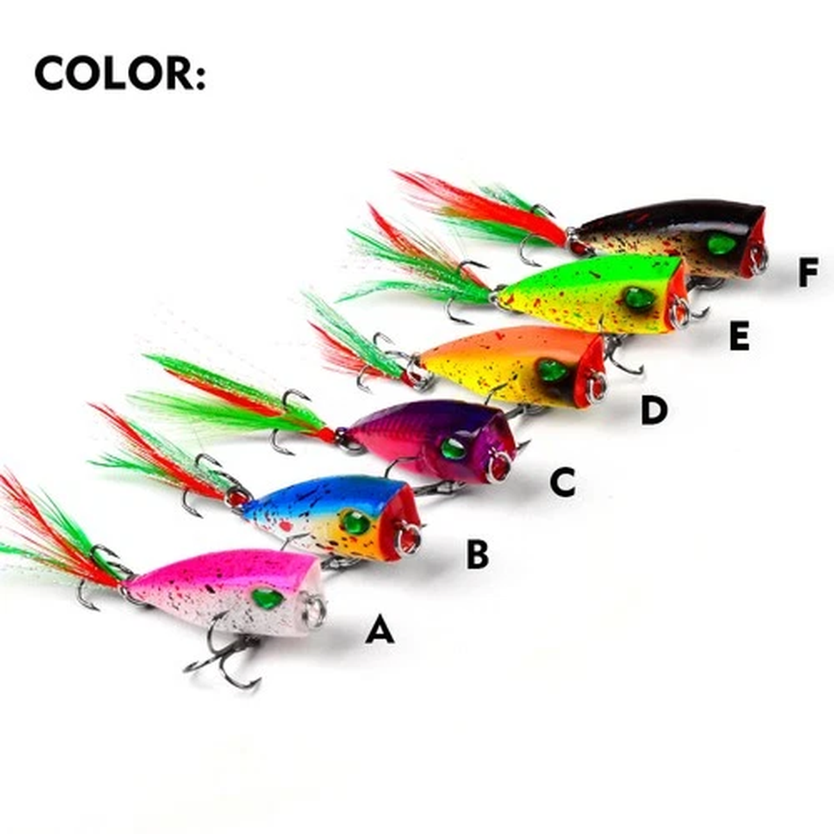 6 pcs 4.3 cm /4g mini bionic fishing bait sea fish artificial bait fishing gear