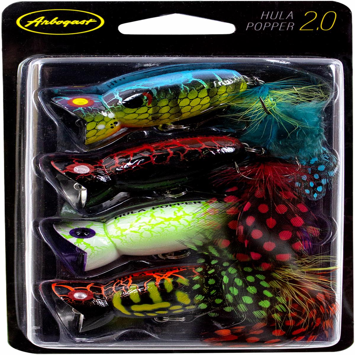 Arbogast Hula Popper 2.0 4-Piece Variety Pack