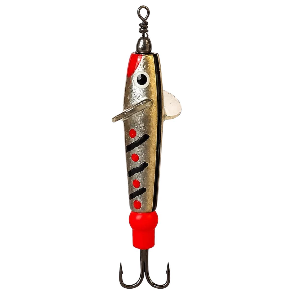 The JC Bait Minnow Lure (1.75in)(Silver/Black Stripes)