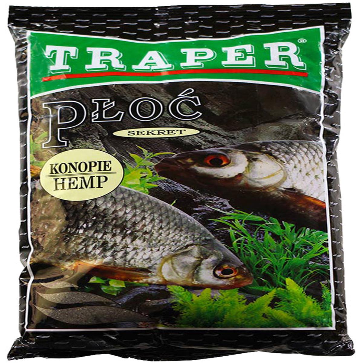 Traper Ploc Roach Hemp Black Groundbait 1 KG