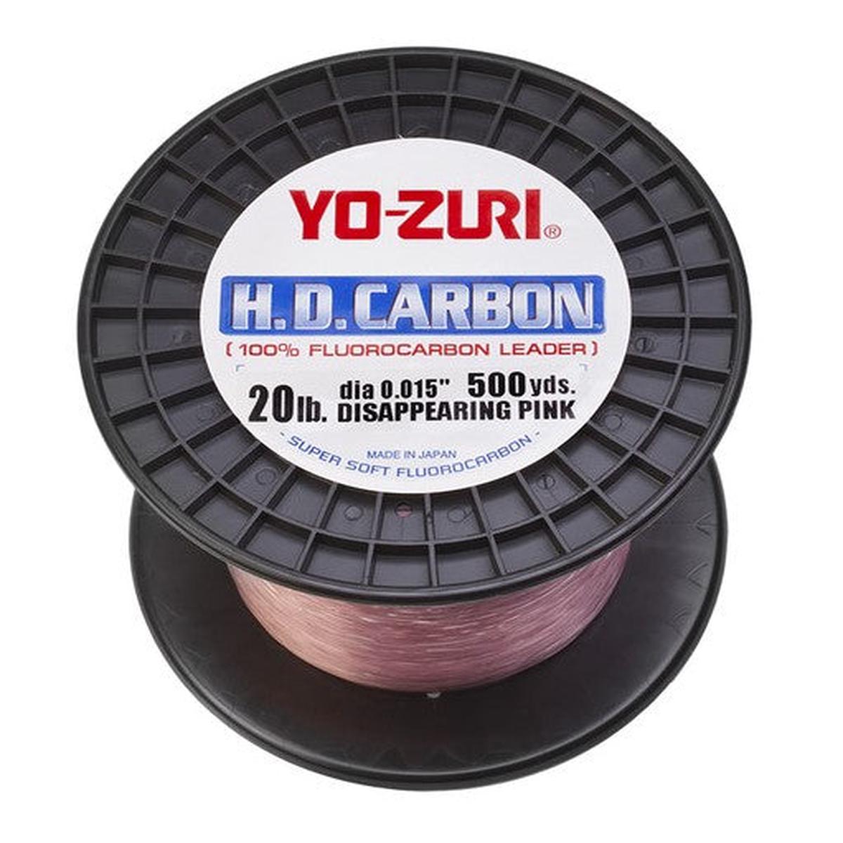 YO-ZURI H.D. Fluorocarbon Disappearing Pink Leader 500-yd