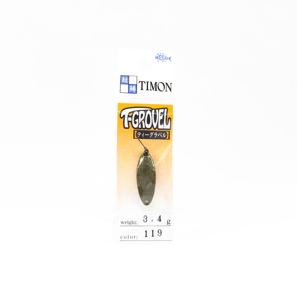 Jackall Timon T Grovel Trout Spoon 3.4 Grams 119 Tackey G Pellet (6098)