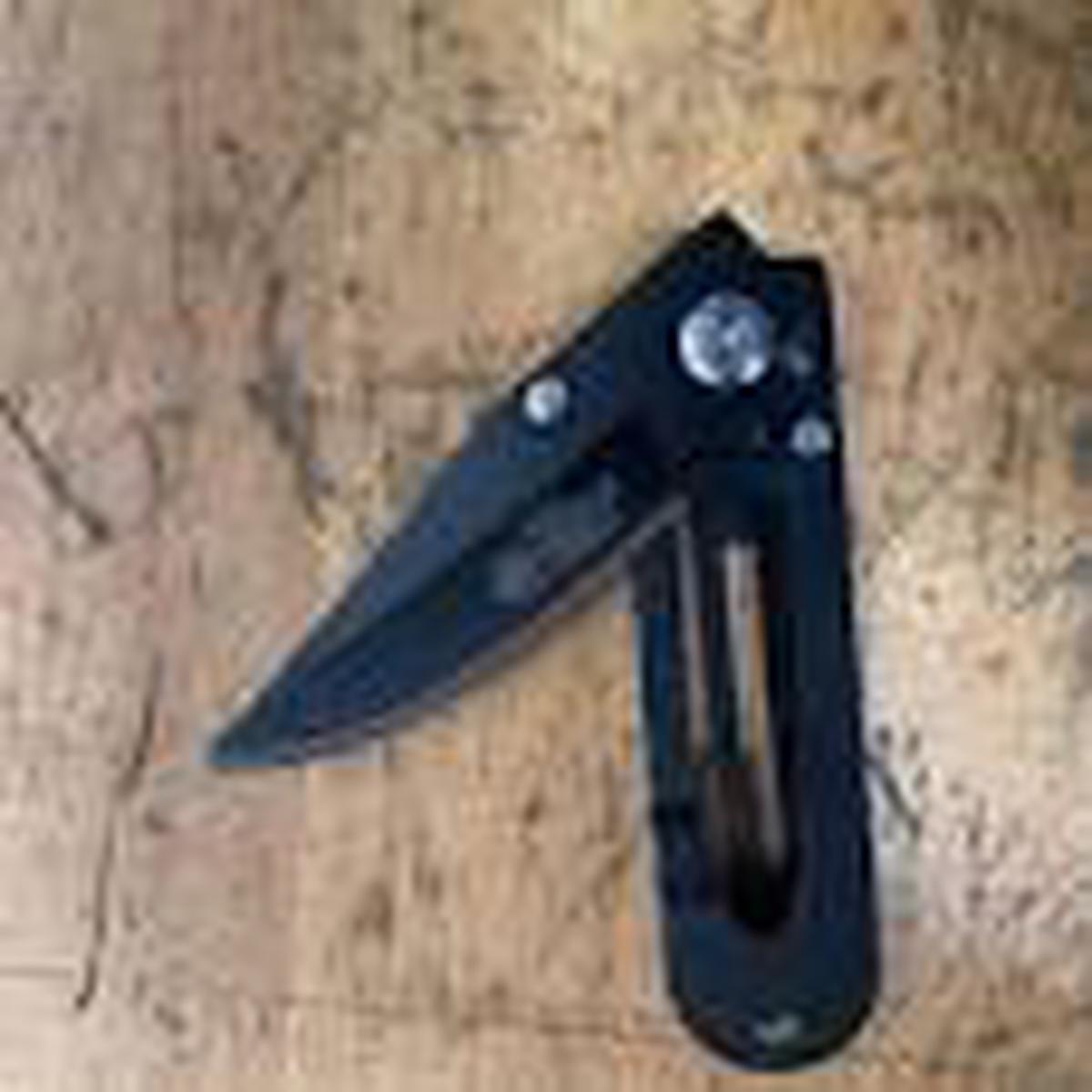 Rill Simple Utility Box Knife Black-Black : 2" Inch