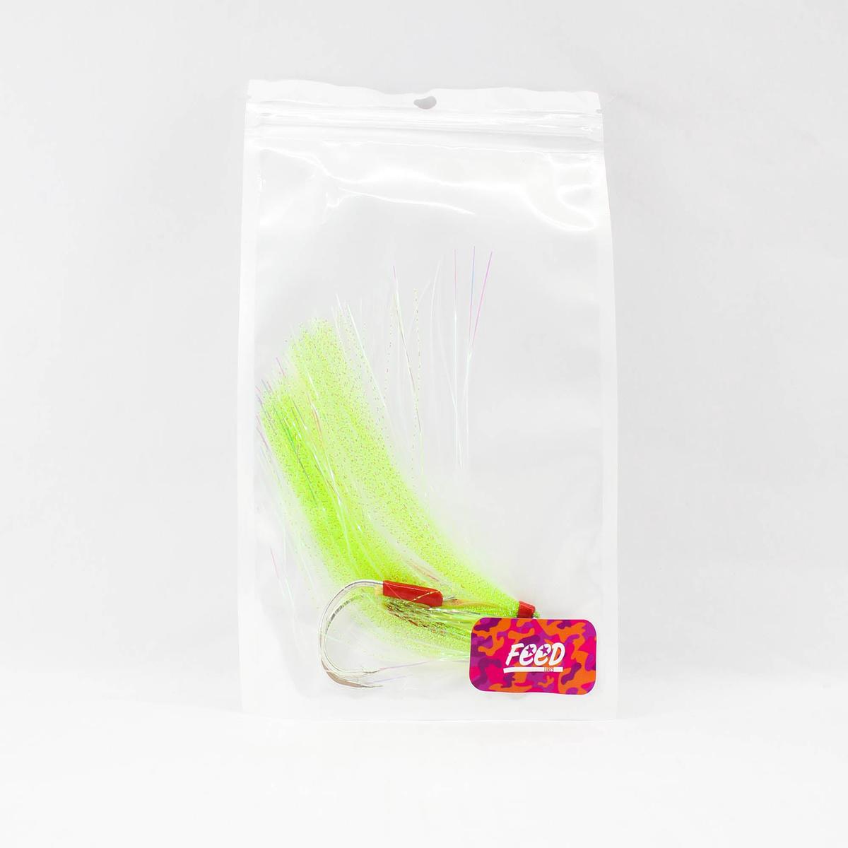 Feed Assist Hook Giant Mack Single Size 3/0 All Green (2121)