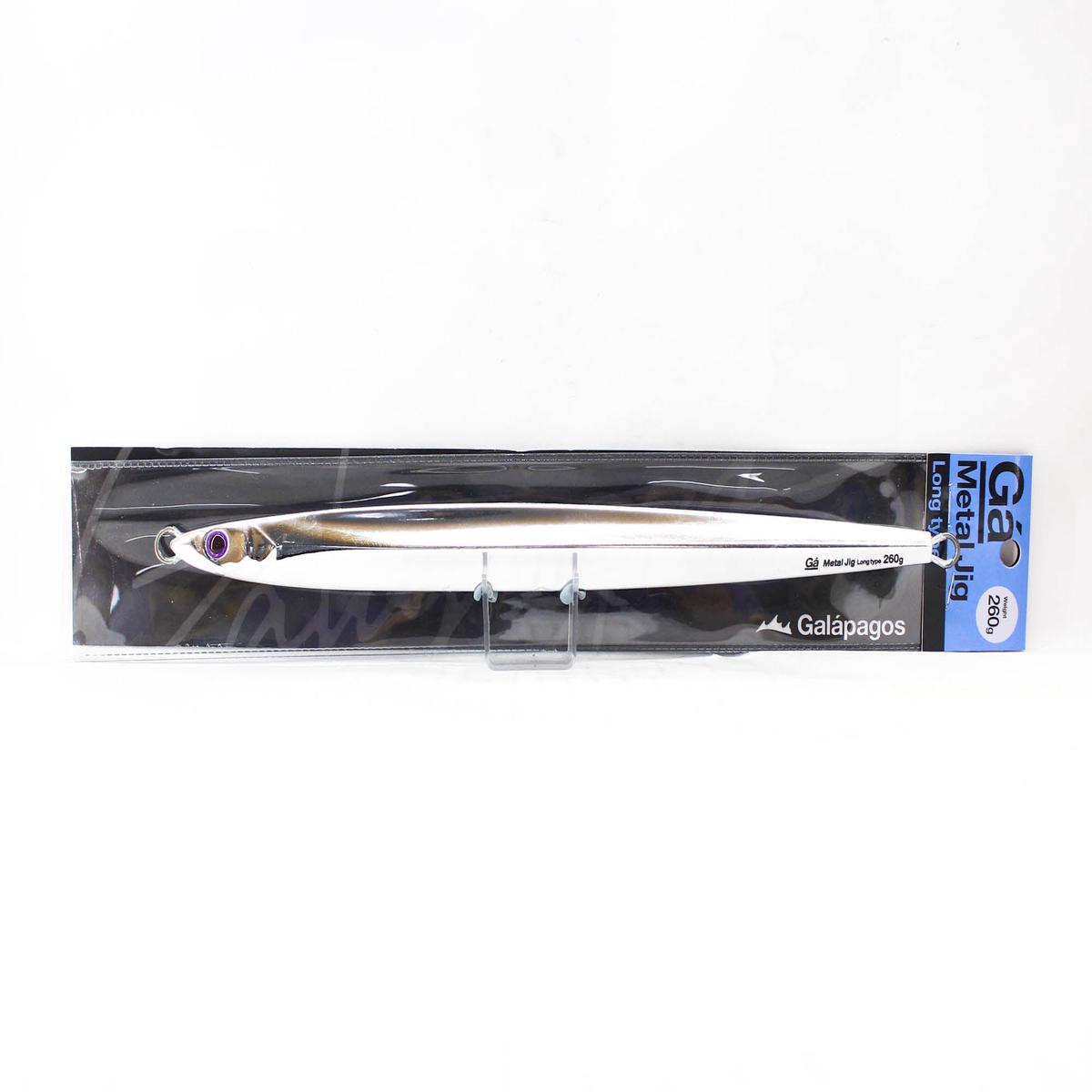 Galapagos Metal Jig Long Type 260 grams Glow Almi Silver (3864)