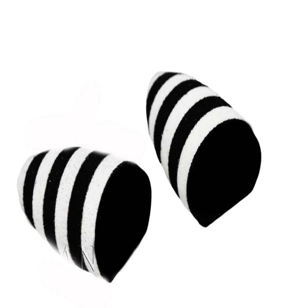 Tapered Popper #L (2 pcs) - Black/White
