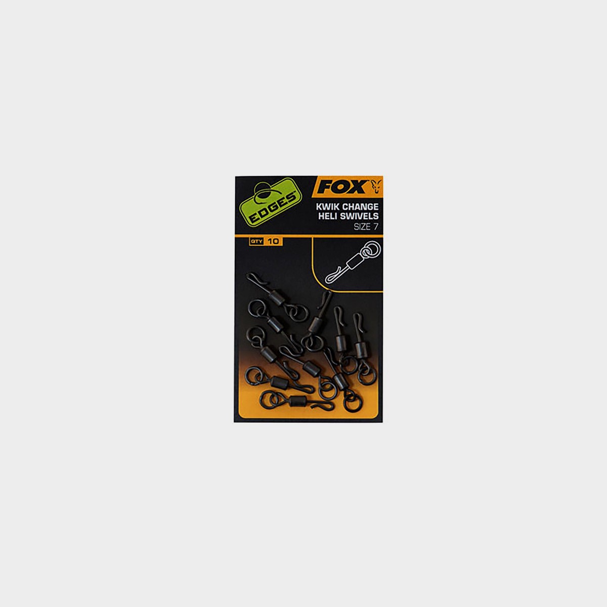 Fox Edges Kwik Change Heli Swivels Size 7 X 10