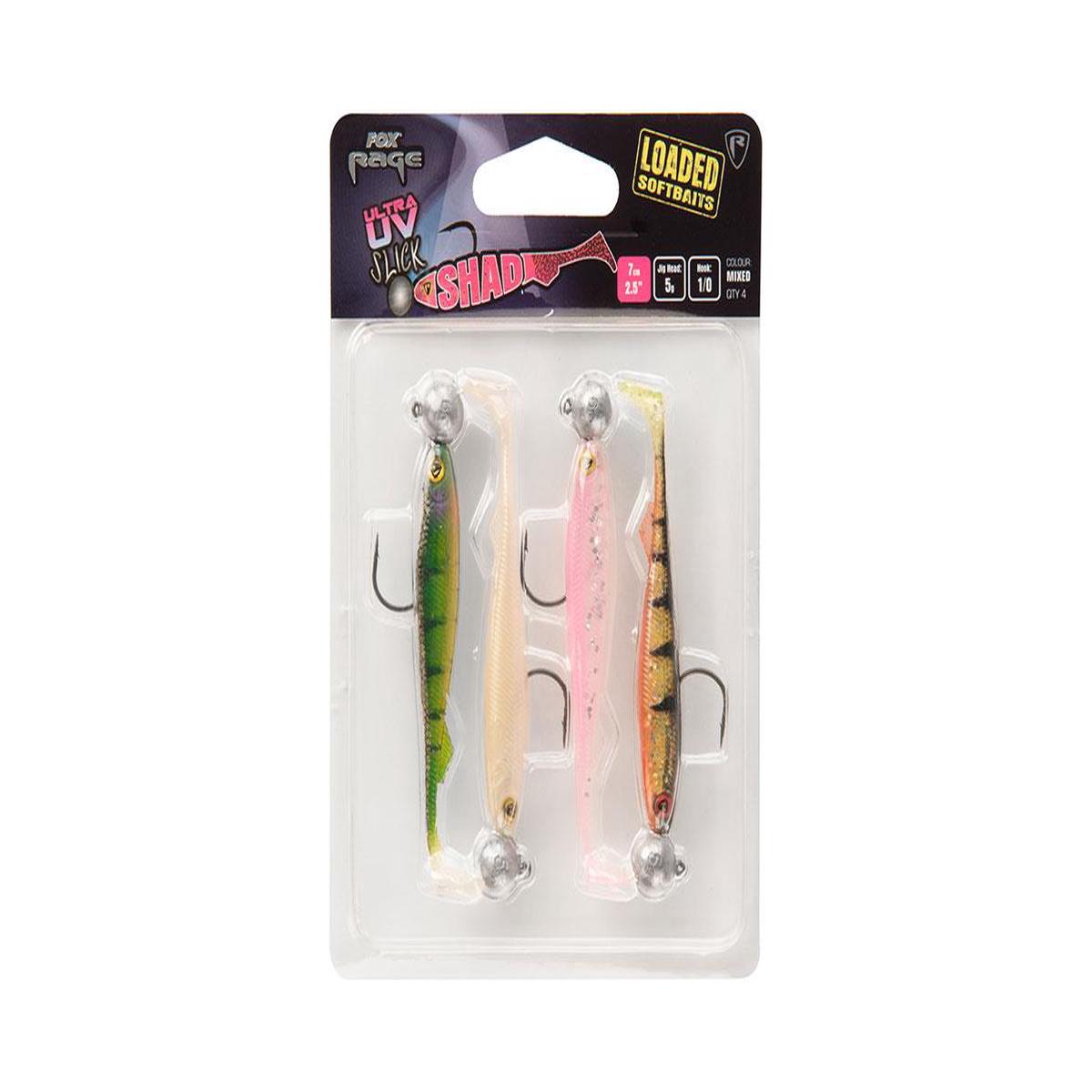 Fox Rage Ultra UV Slick Shad Loaded Mixed 11cm 10g