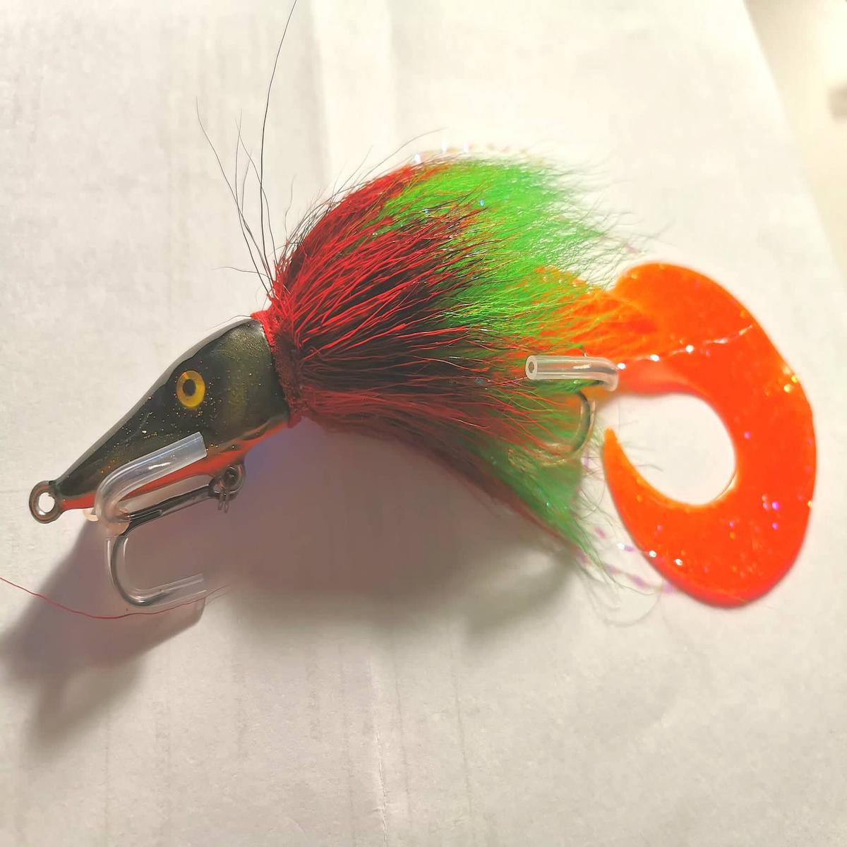 L.Corr Handmade Lures Disco Pike Junior 22cm 40g Red Green Orange